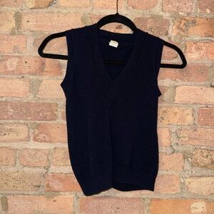 J. Crew Dark Blue Knit Vest